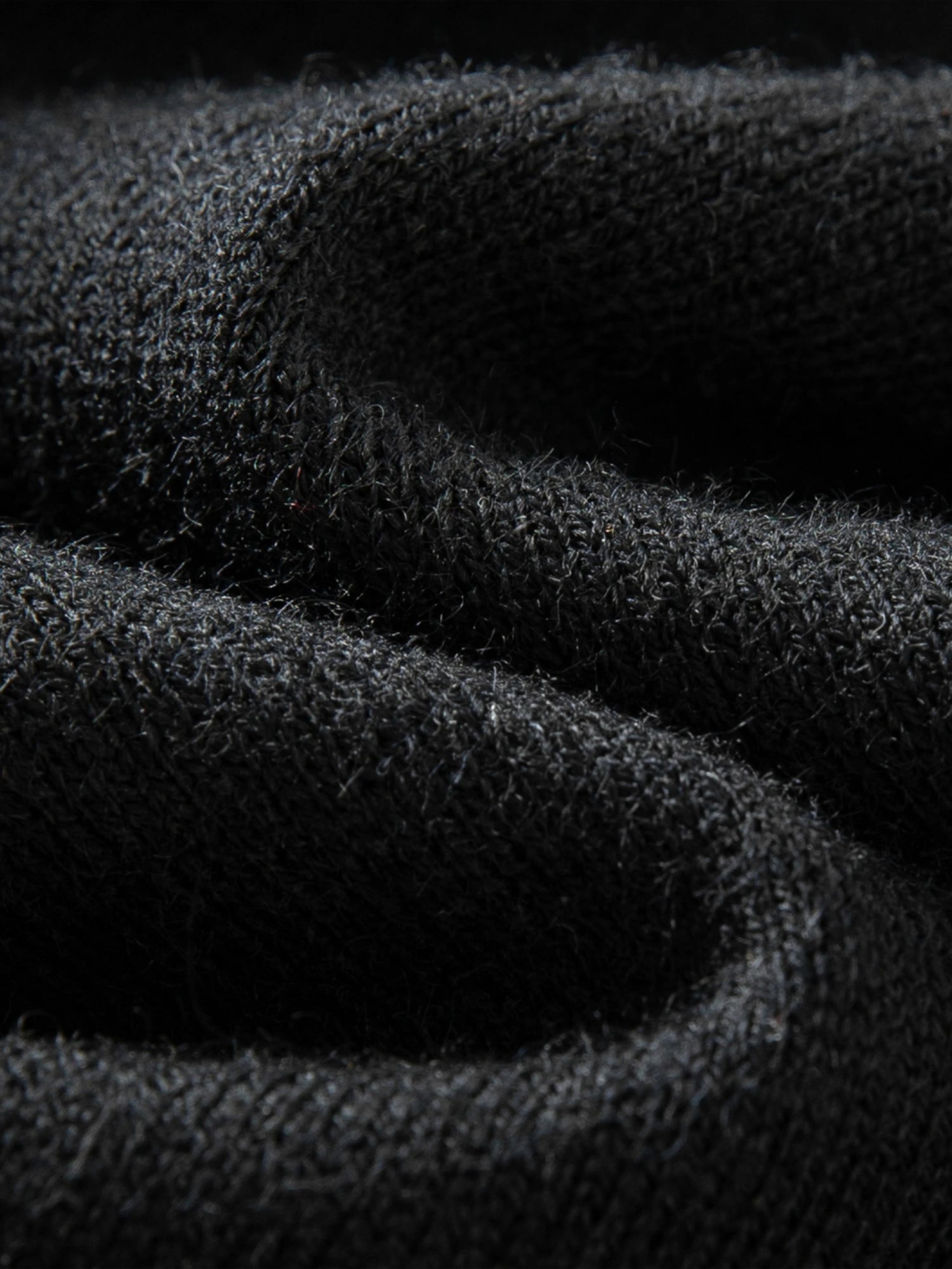 High-Neck Ruffled Knitted Slim-Fit Sweater