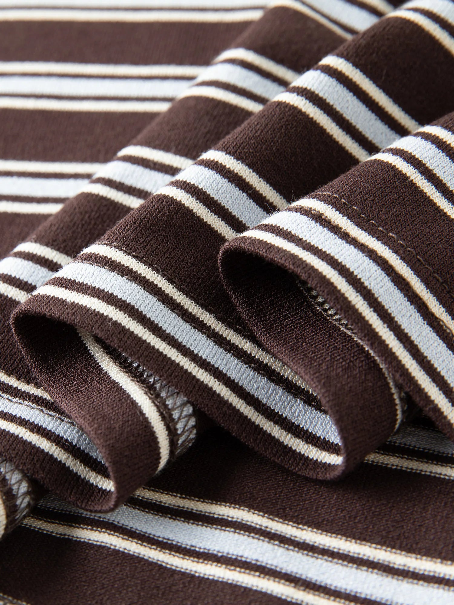 Stylish Loose-Fitting Crew Neck Striped T-Shirt