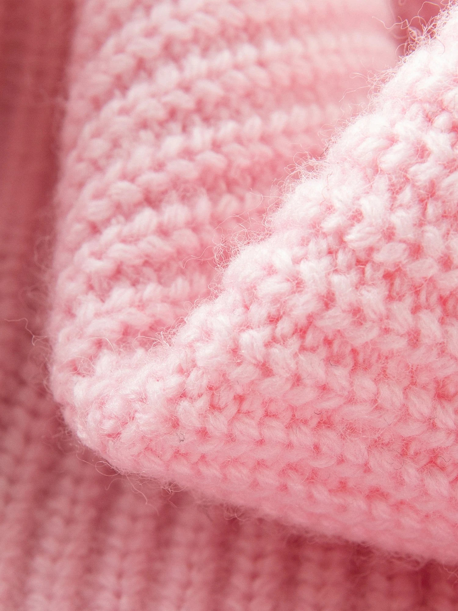 Wool Blend Knitted Cardigan Casual Sweater