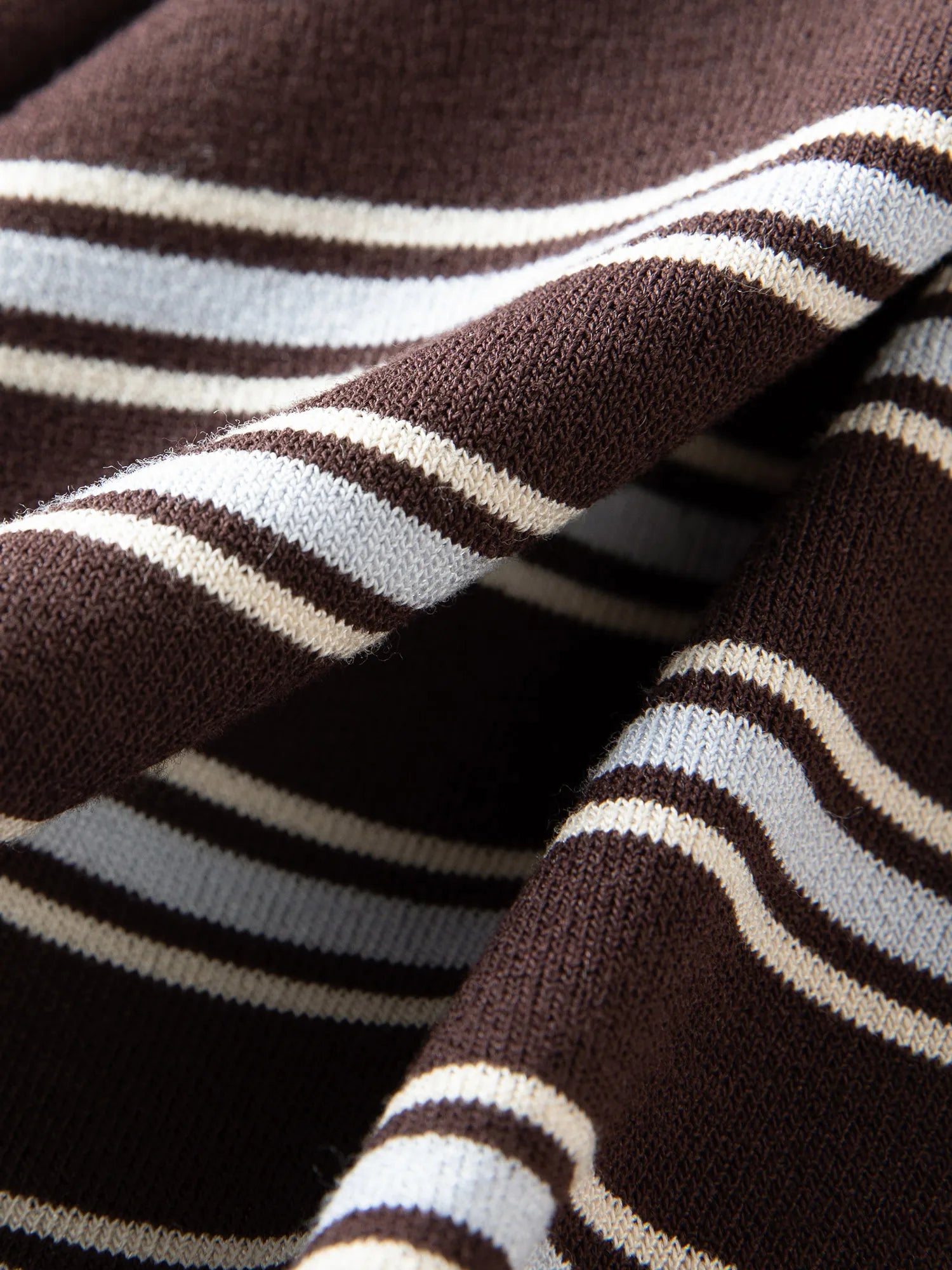 Stylish Loose-Fitting Crew Neck Striped T-Shirt