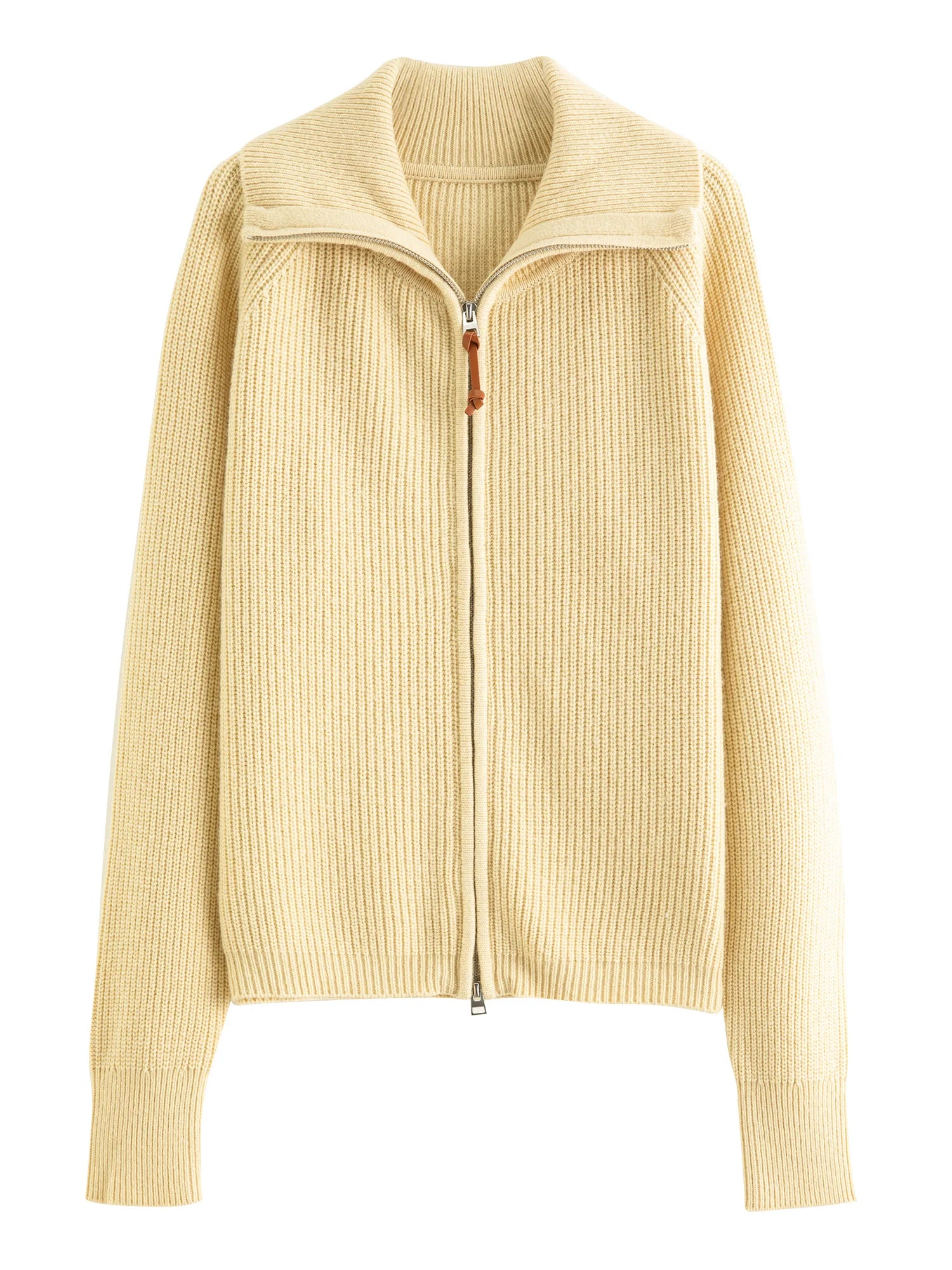 Wool Blend Knitted Cardigan Casual Sweater