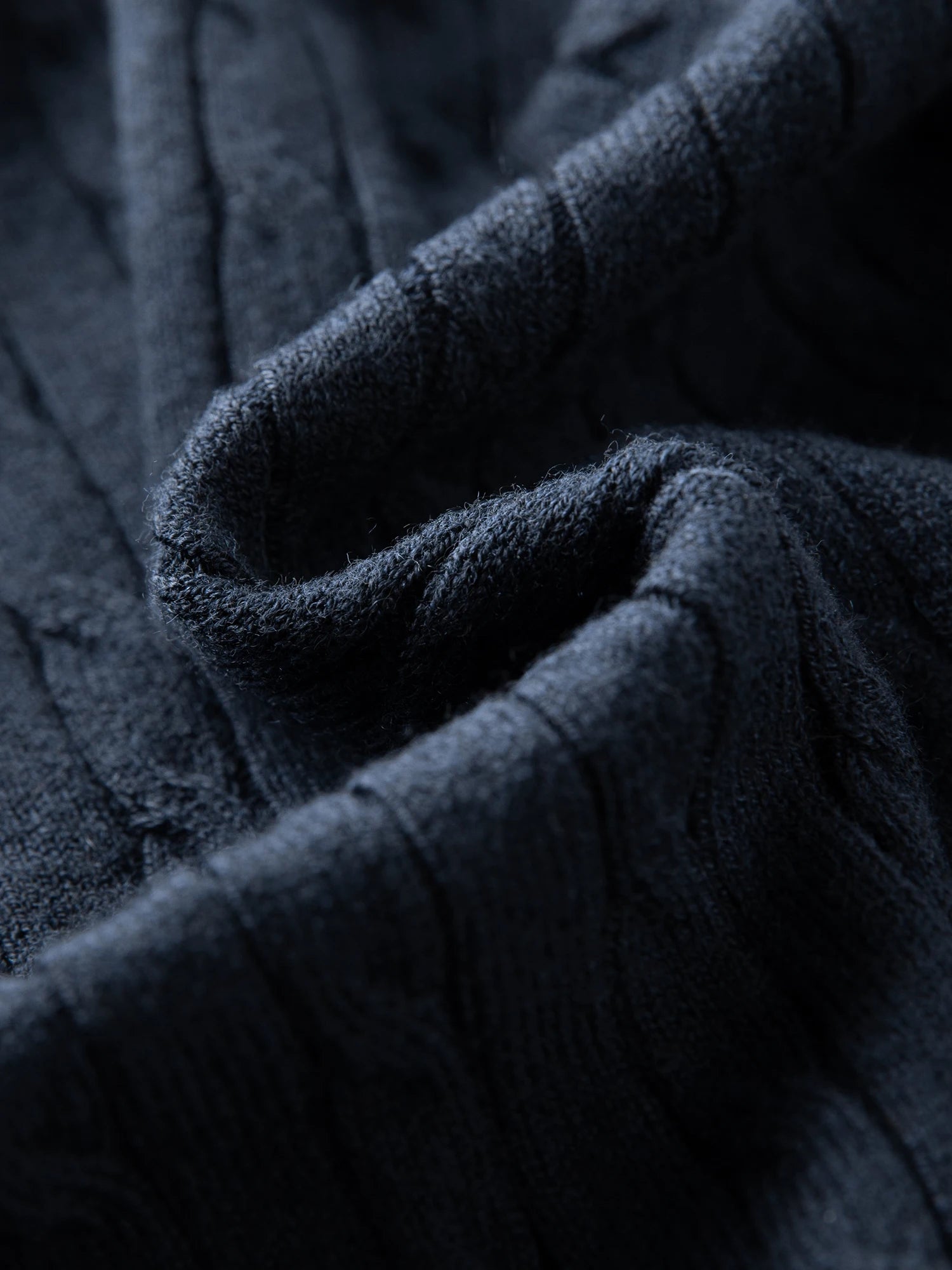 Cable Knit Faux Two-Piece Sweater