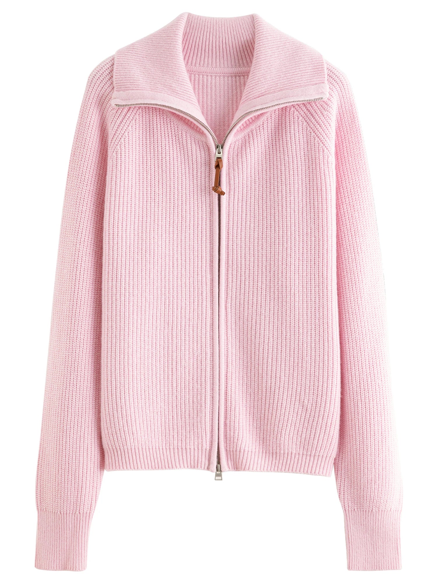 Wool Blend Knitted Cardigan Casual Sweater